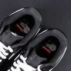 Supreme x Air Force 1 Low Box Logo Black White White Laces - pair with black Nike box Pikachu