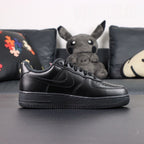 Supreme x Air Force 1 Low Box Logo Black 2020 - pair three quarter rear view Supreme badge Pikachu