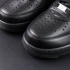 Supreme x Air Force 1 Low Box Logo Black 2020 - pair three quarter view lateral Supreme badge Pikachu