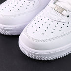 Supreme x Air Force 1 Low Box Logo White Black - pair three quarter view with black Nike box Pikachu