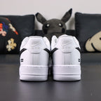Supreme x Air Force 1 Low Box Logo White Black - full white outsole bottom pair Pikachu