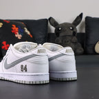 Sup x Dunk Low SB 'White Metallic Silver' 2025