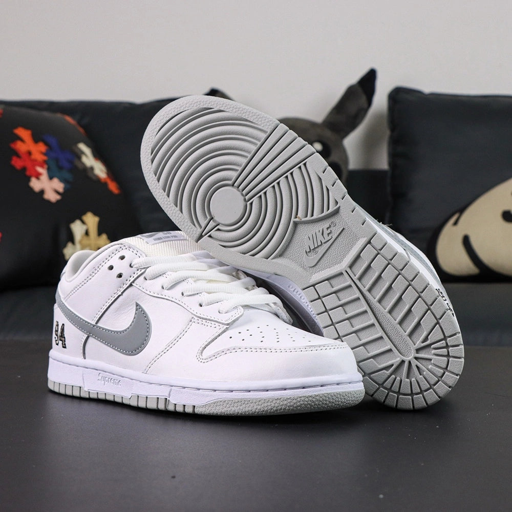 Sup x Dunk Low SB 'White Metallic Silver' 2025