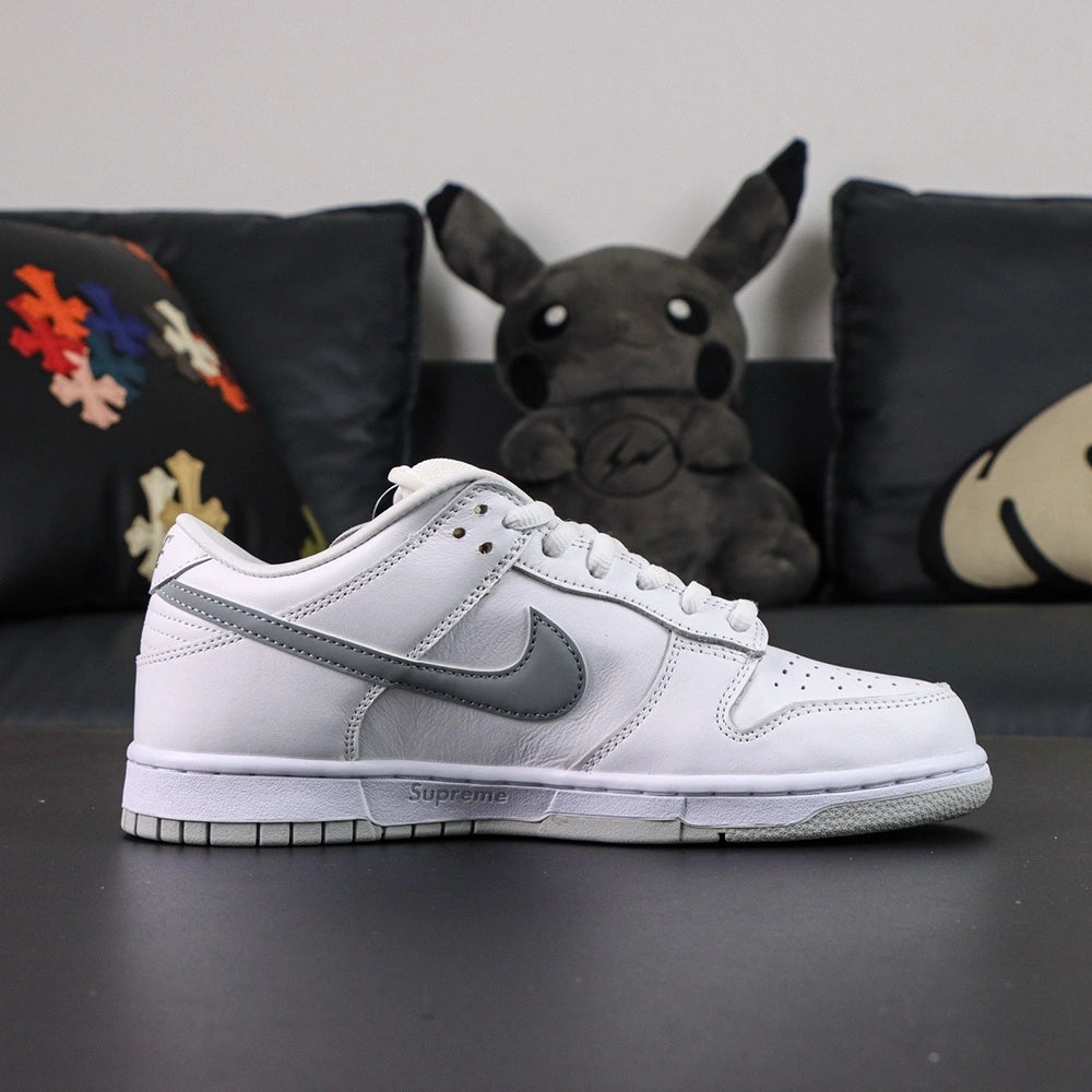 Sup x Dunk Low SB 'White Metallic Silver' 2025