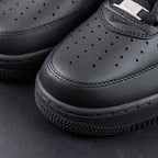 Supreme x Air Force 1 Low Box Logo Black - pair three quarter rear view black outsole Pikachu