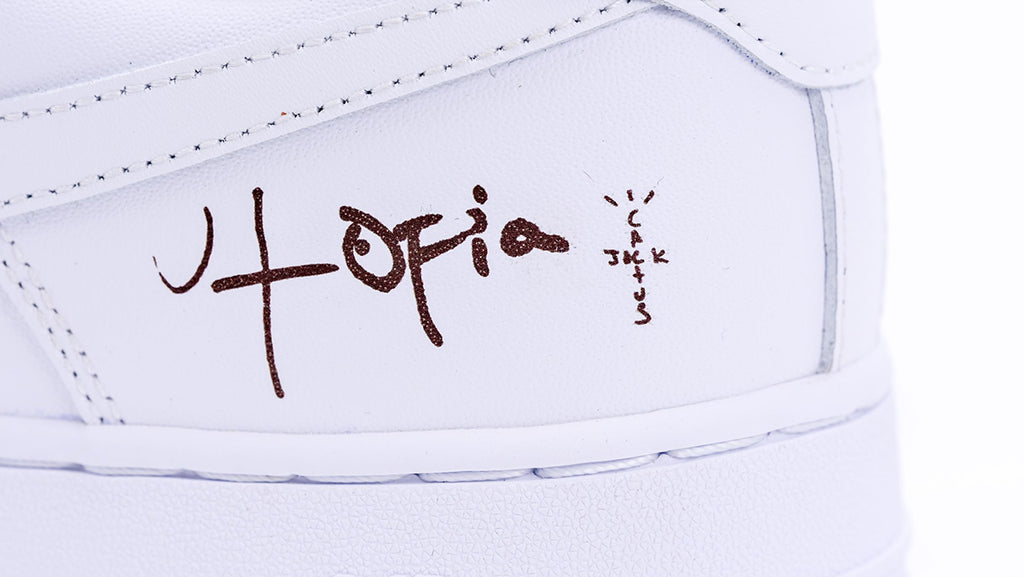 Travis Scott x Air Force 1 Utopia - Swoosh Detail