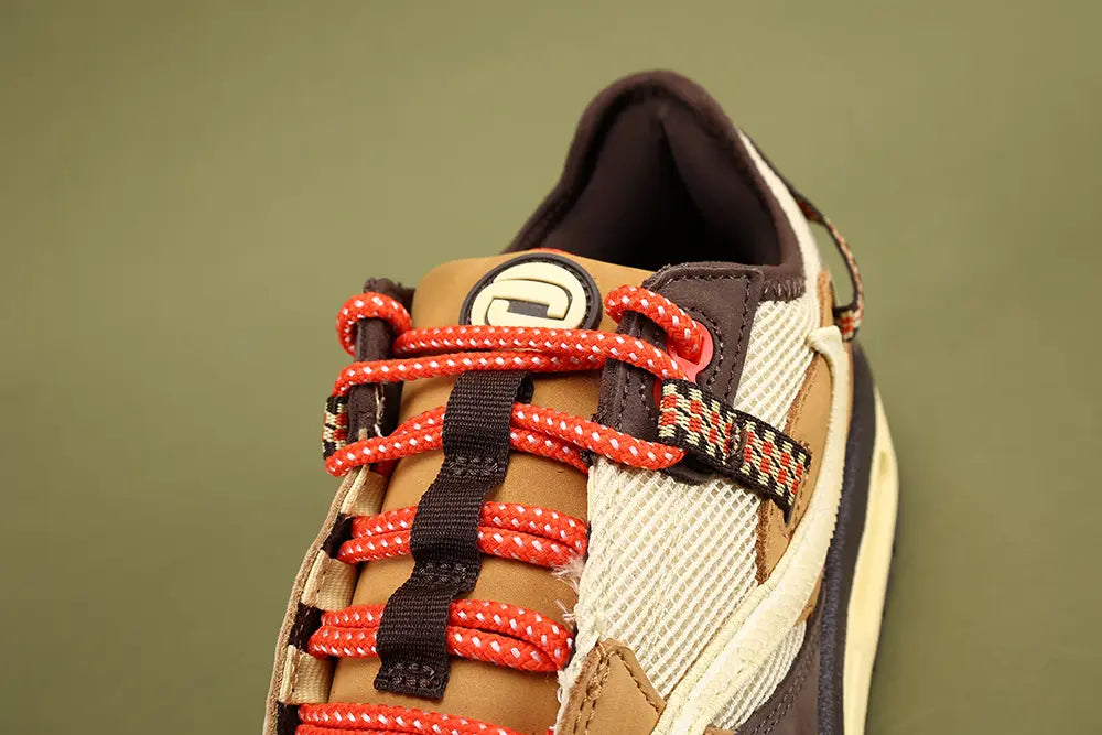 Air Max 1 Cactus Jack Baroque Brown Wheat Cream University Red - Detail 2