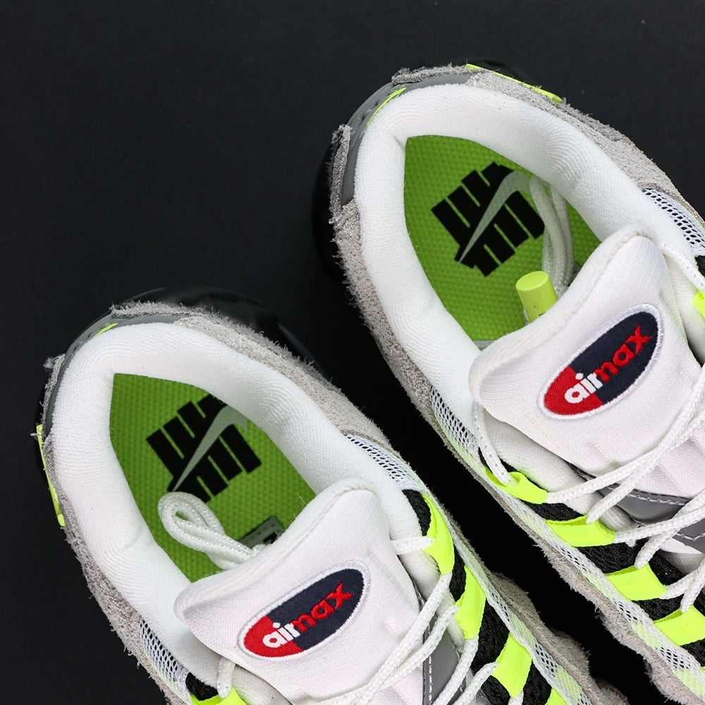 Undefeated x Air Max 95 Geo Exclusive NYC Neon 2025 — sole and side view