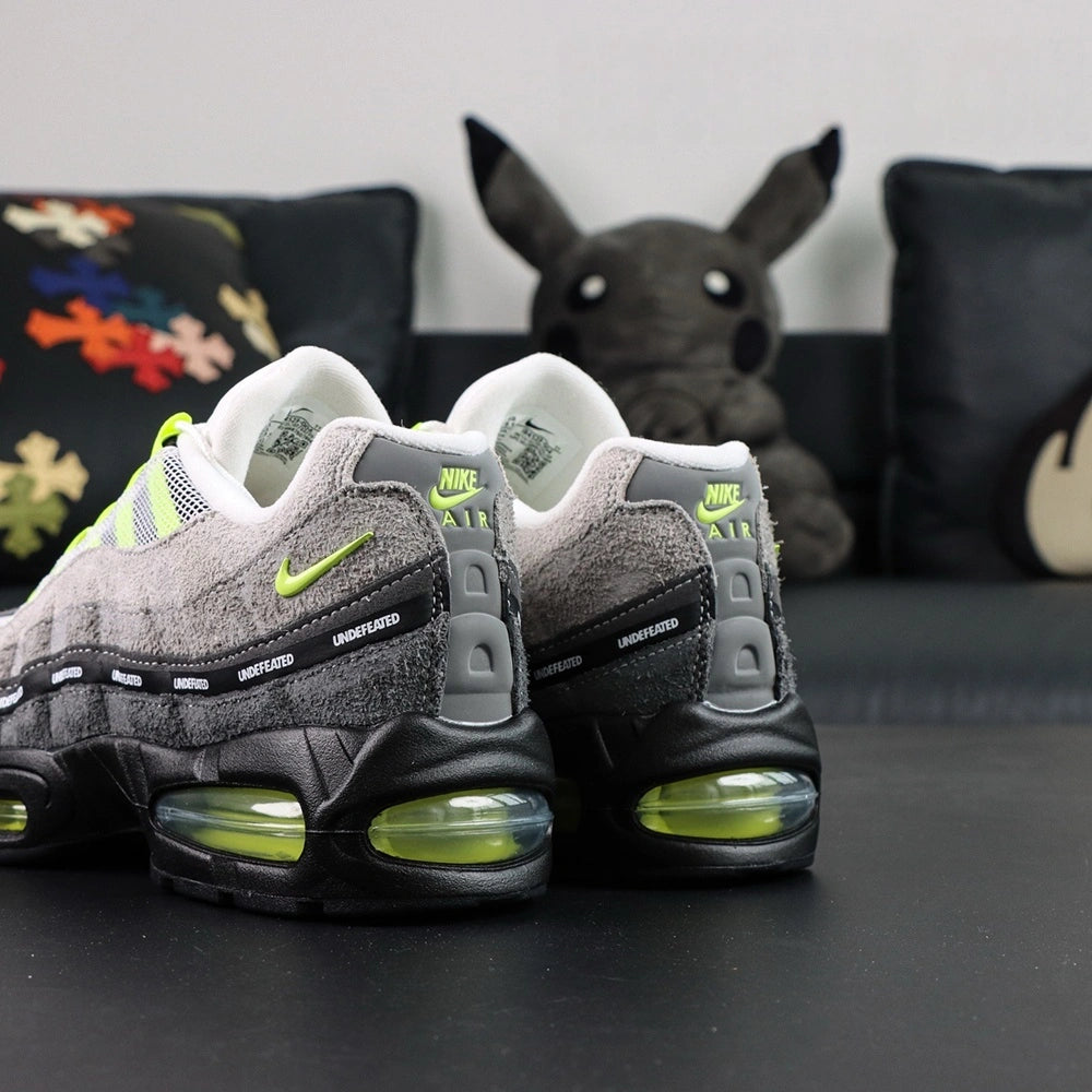 Undefeated x Air Max 95 Geo Exclusive NYC Neon 2025 — lateral side view