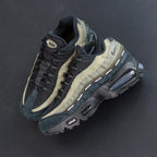 Undefeated x Air Max 95 Medium Olive 2025 — heel pair view