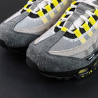 Undefeated x Air Max 95 Yellow 2025 — medial single shoe view