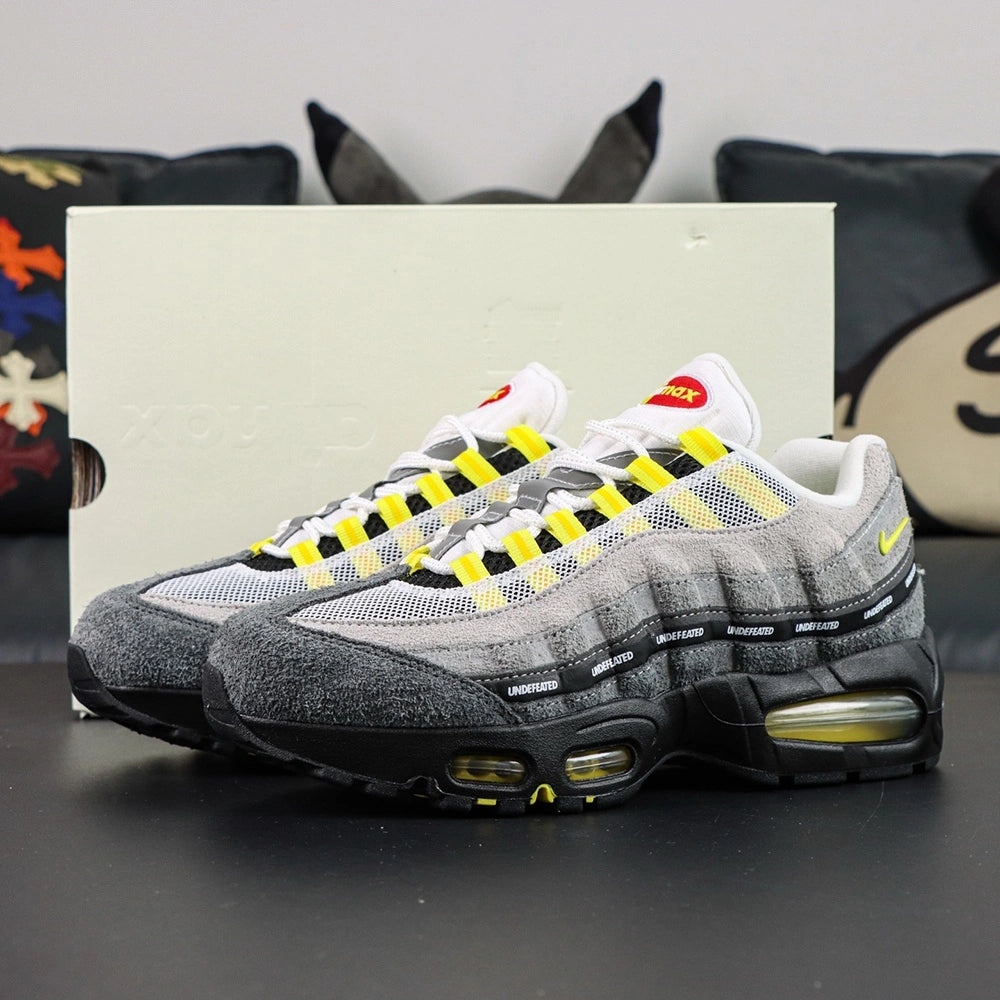 Undefeated x Air Max 95 Yellow 2025 — lateral side single view
