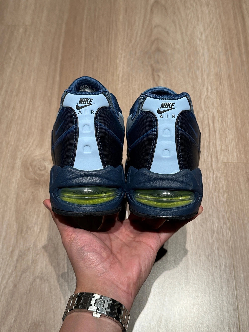 Yu-Gi-Oh x Air Max Muscle 95 QS Joey 2025 — heel volt Air unit and NK AIR branding