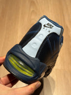 Yu-Gi-Oh x Air Max Muscle 95 QS Joey 2025 — heel close-up showing 1995 NK Yu-Gi-Oh inscription and volt Air unit