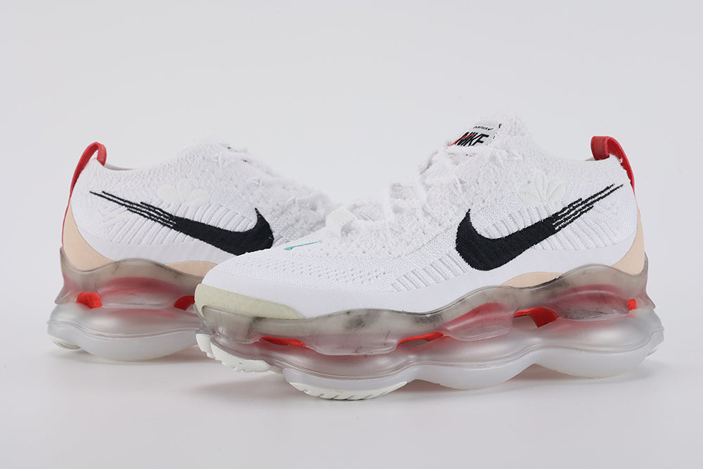 Air Max Scorpion Flyknit Leap High White Black Teal University Red - Detail 1