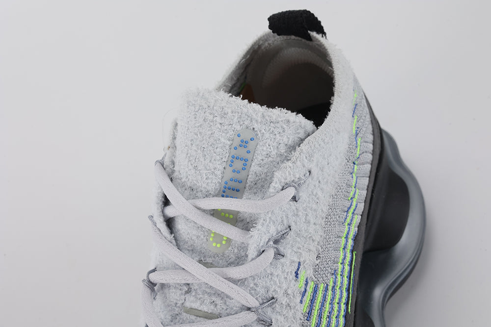 Air Max Scorpion Flyknit Wolf Grey Volt Racer Blue Black - Detail 1