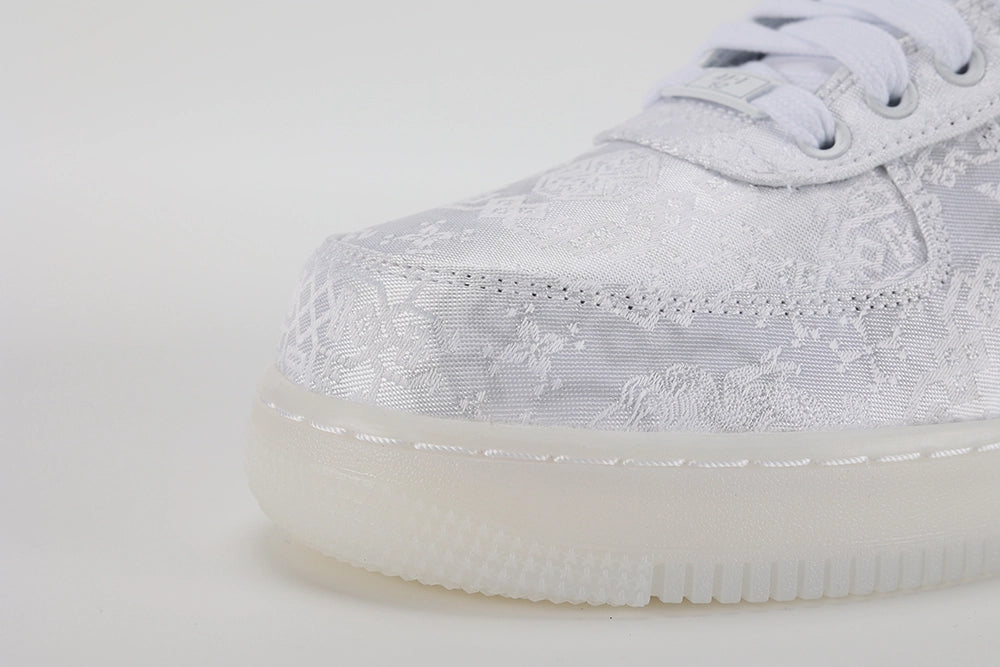 CLOT x Air Force 1 1WORLD - Heel View