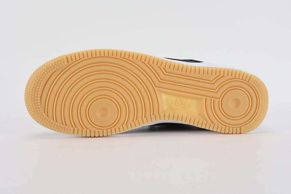 Fragment Design x CLOT x Air Force 1 Black Silk - Toe Box Detail