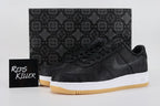 Fragment Design x CLOT x Air Force 1 Black Silk - Side Profile