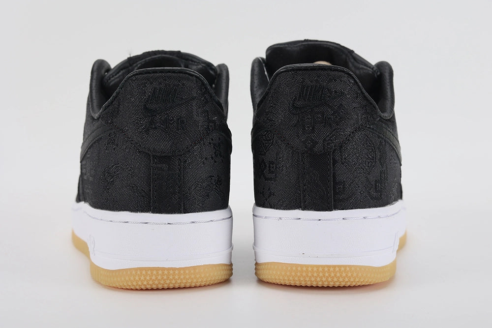 Fragment Design x CLOT x Air Force 1 Black Silk - Detail 1