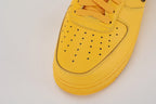 Off-White x Air Force 1 Low Lemonade - Heel Zigzag Stitch Detail